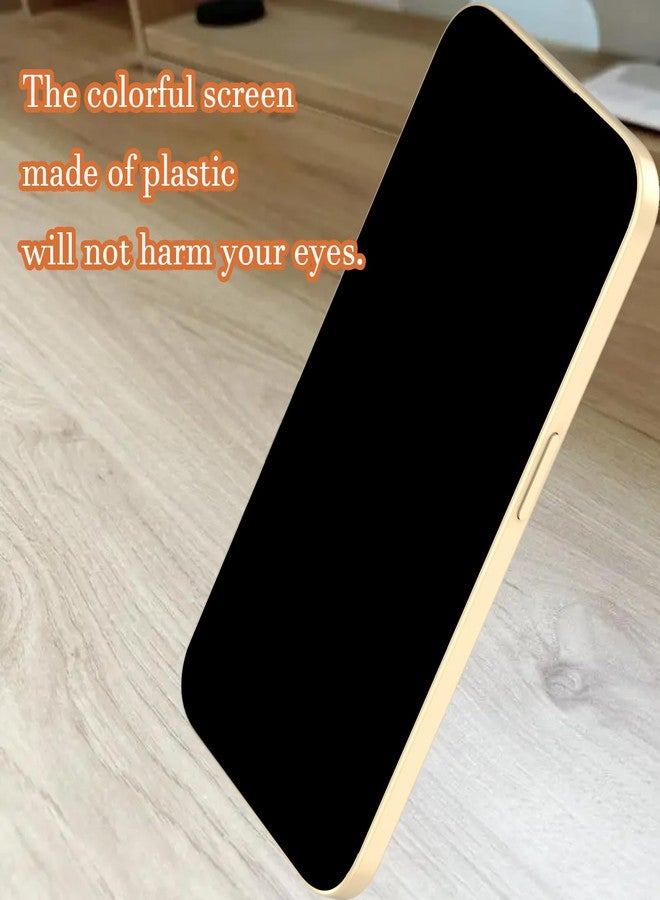 Blue Union Fake Phone Dummy Prop Phone, Black Screen Prank Stuff Decoy Pear Non-Working Phone 15 for Kid Play, Display Look Like Real Phone 15 (Gold) - Image 5